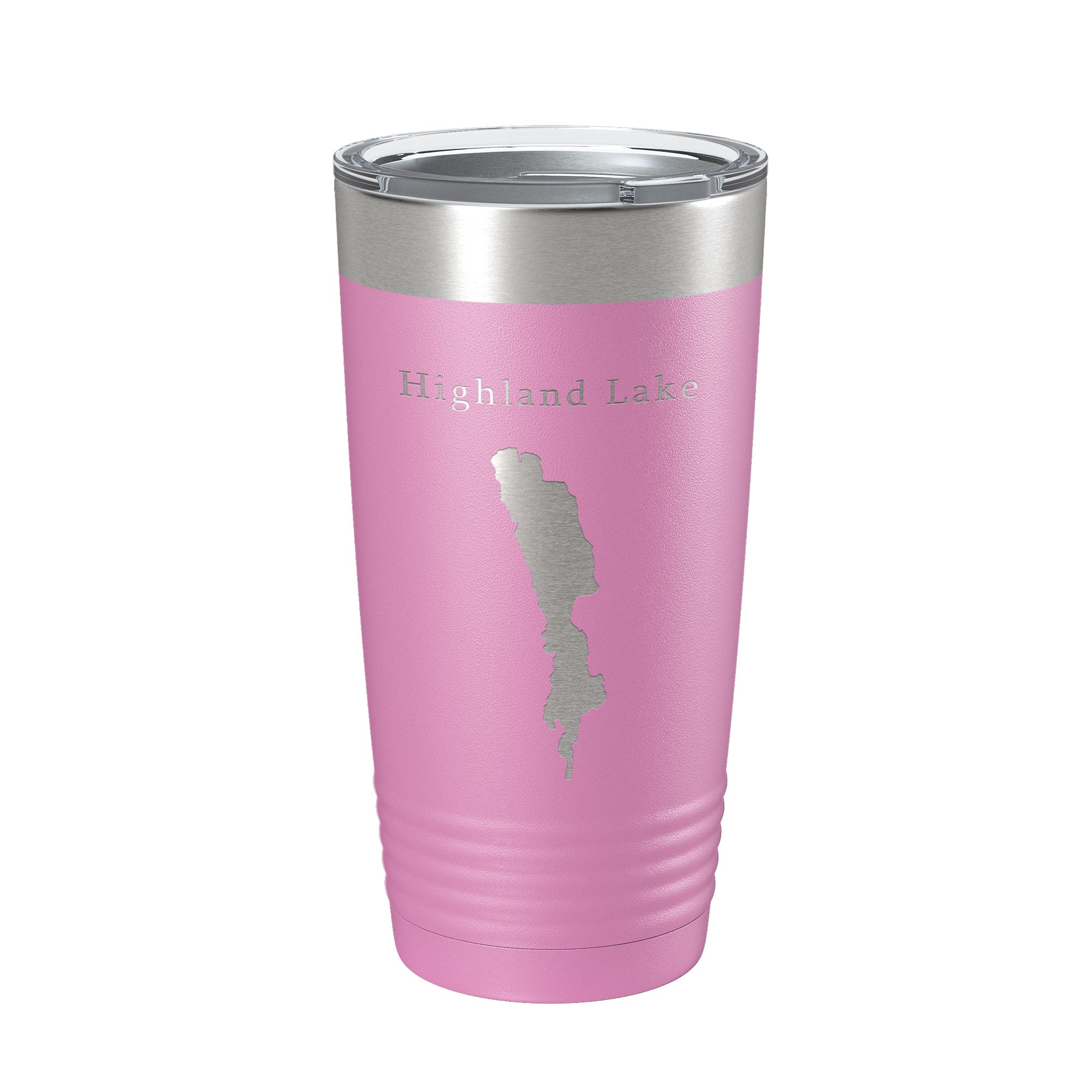Highland Lake Map Tumbler Travel Mug Insulated Laser Engraved Coffee Cup Westbook Maine 20 oz-14