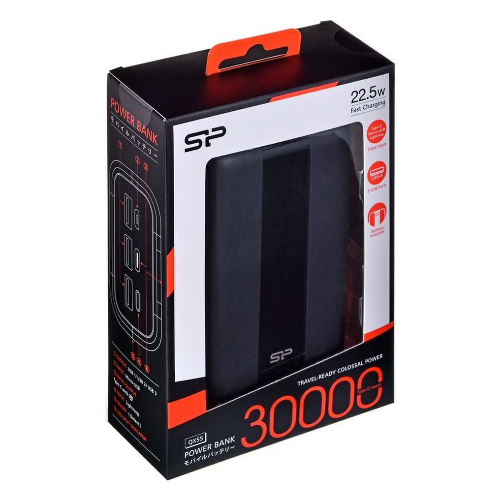 Power Bank Silicon Power QX55 Black 30000 mAh-2