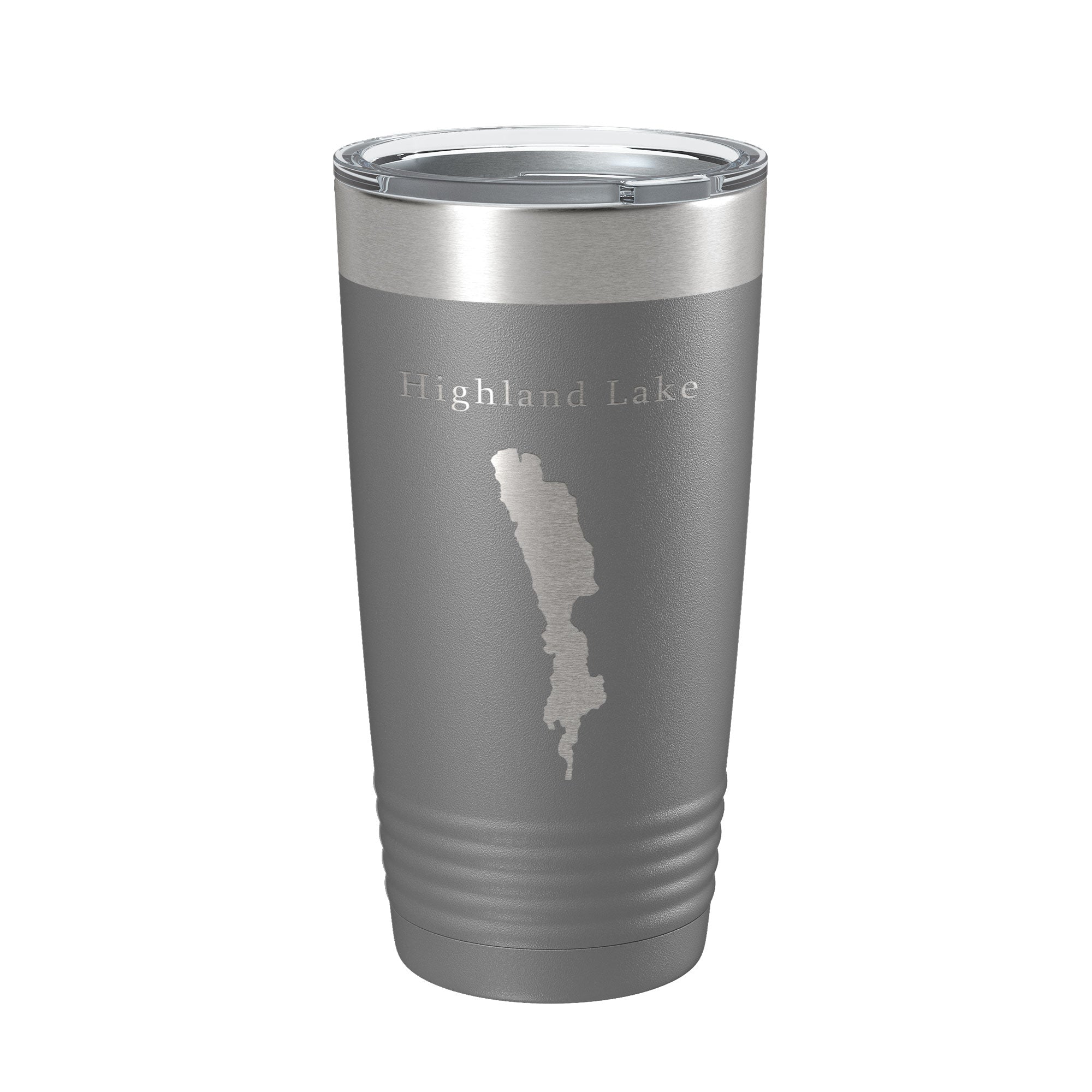 Highland Lake Map Tumbler Travel Mug Insulated Laser Engraved Coffee Cup Westbook Maine 20 oz-16