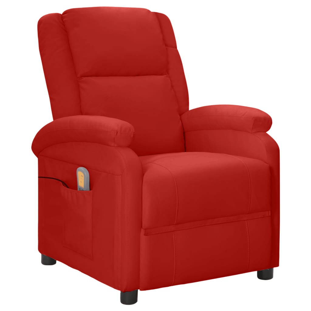 vidaXL Massage Chair Massaging Recliner Push Chair for Elderly Faux Leather-1