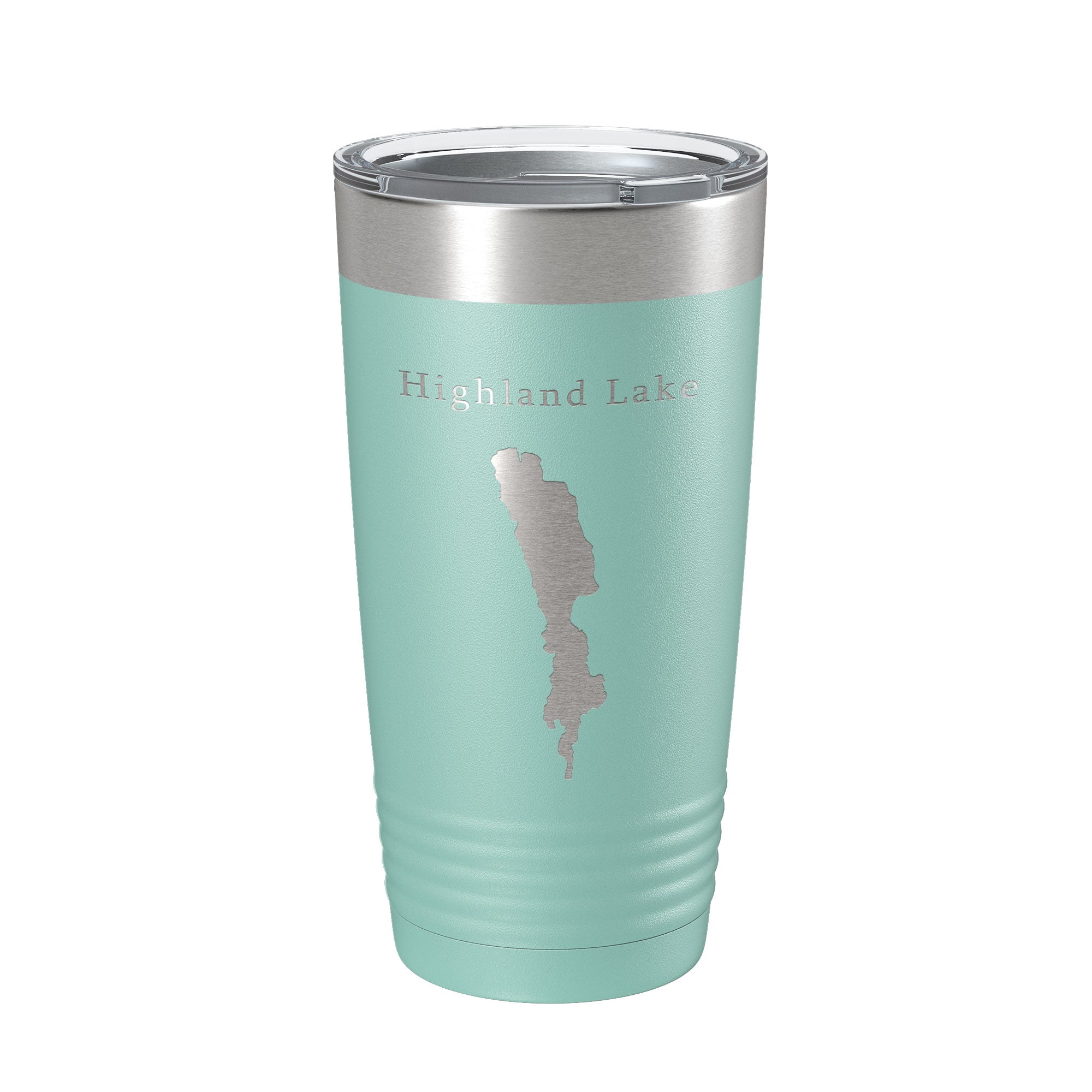 Highland Lake Map Tumbler Travel Mug Insulated Laser Engraved Coffee Cup Westbook Maine 20 oz-12