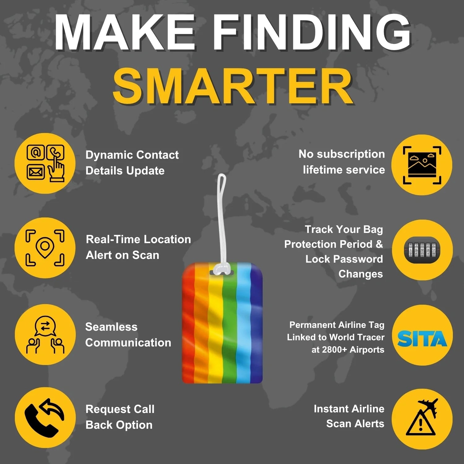 Smart Bag Security Tag - Pride [Pack 2]-2